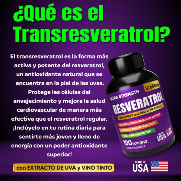 RESVERATROL® Ultra - Defensa Natural contra el Envejecimiento - Imagen 7