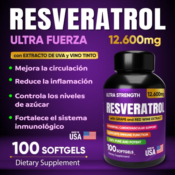 RESVERATROL® Ultra - Defensa Natural contra el Envejecimiento - Imagen 5